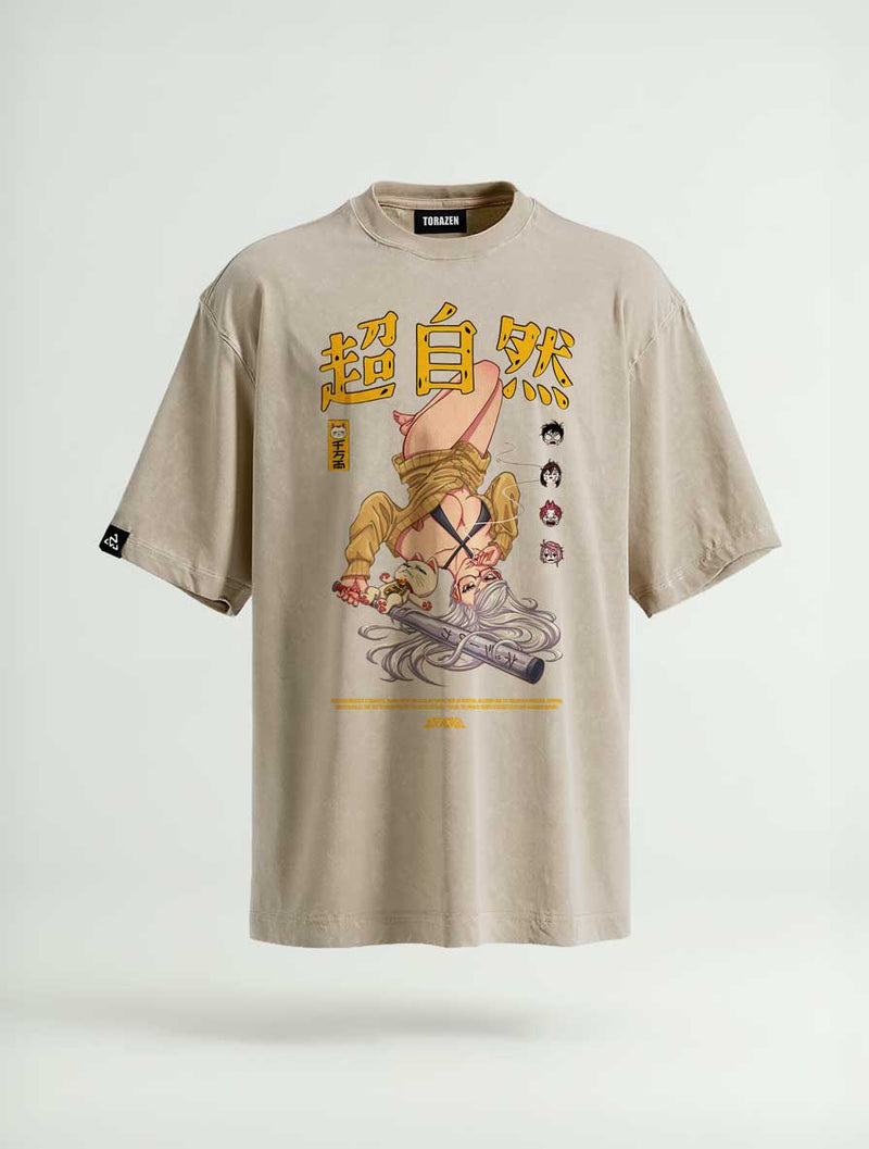 Spirit Bend Vintage Tee - Dan Da Dan-inspired design by Torazen