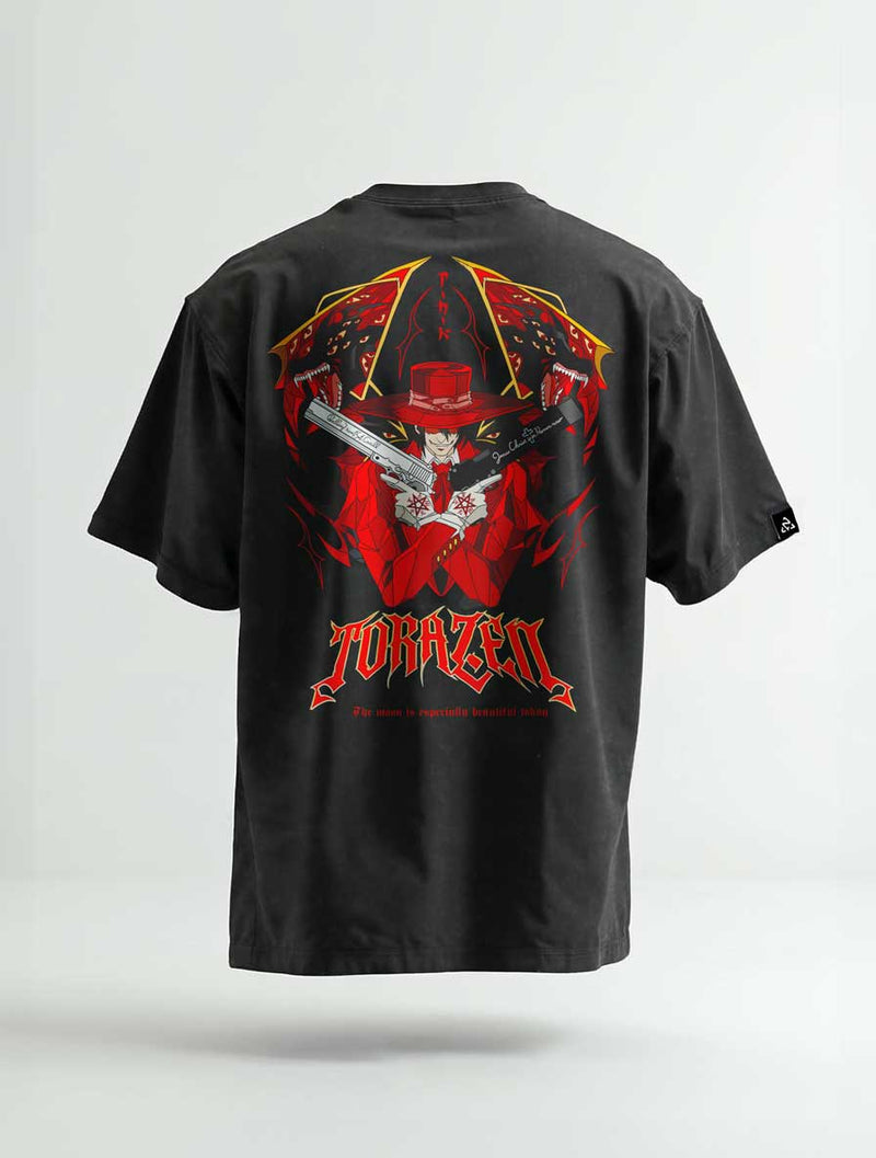 Scarlet Fangs Vintage Tee - Hellsing-inspired design by Torazen