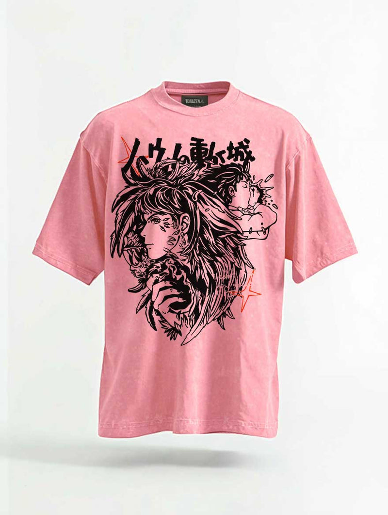 Howl's Enchanted Journey Vintage Tee - Studio Ghibli-inspired design by Torazen