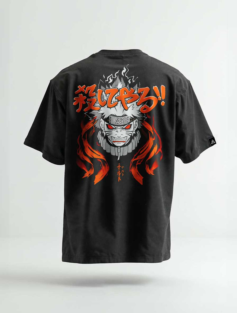 Ember Rage Vintage Tee - Naruto-inspired design by Torazen