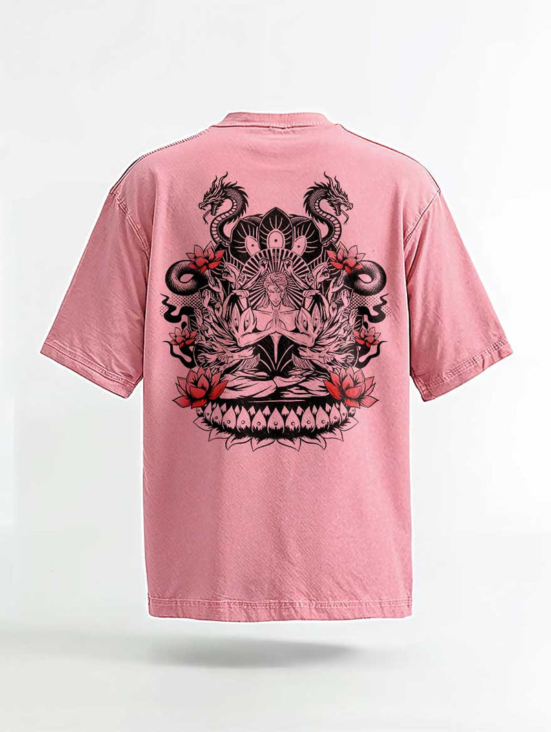 Illusion King Serpent's Bloom Vintage Tee - Bleach-inspired design by Torazen