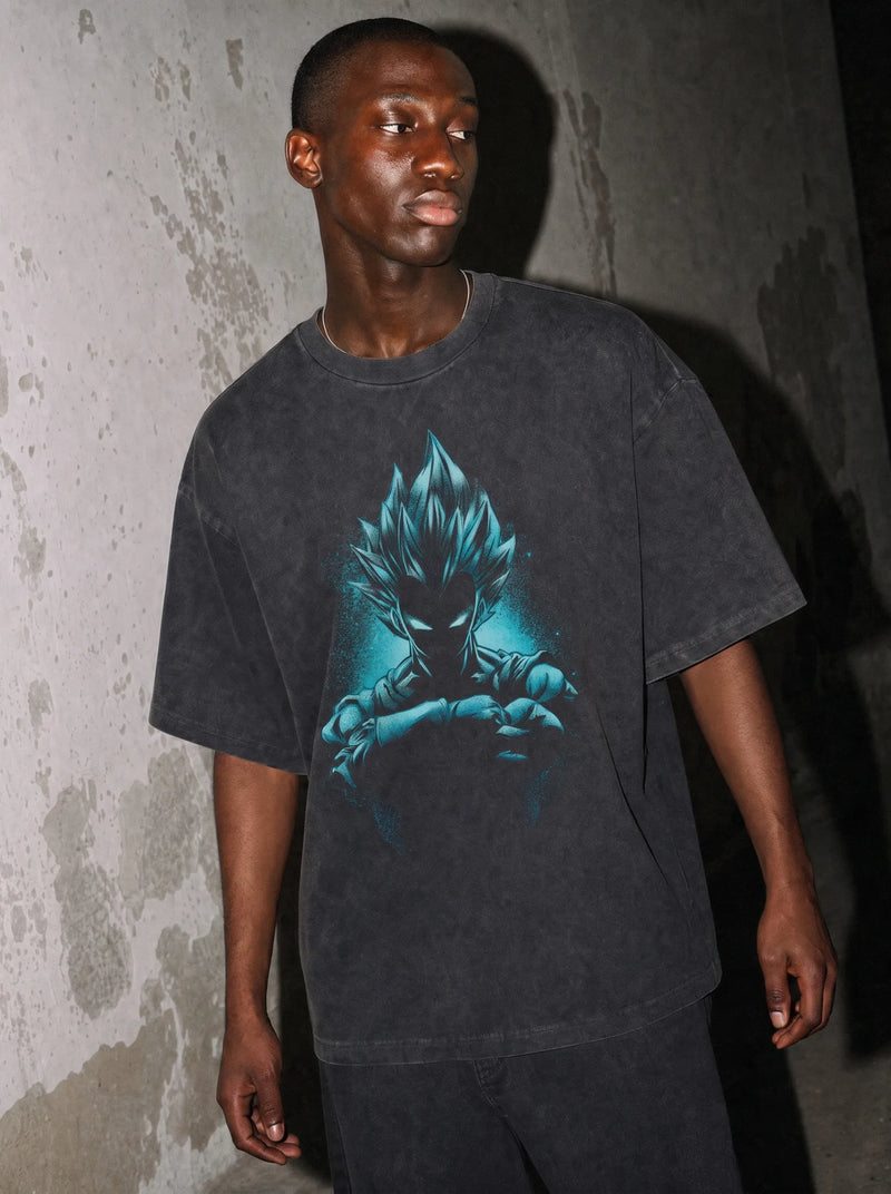 Saiyan Pride Vintage Tee - Dragon Ball Z-inspired design by Torazen