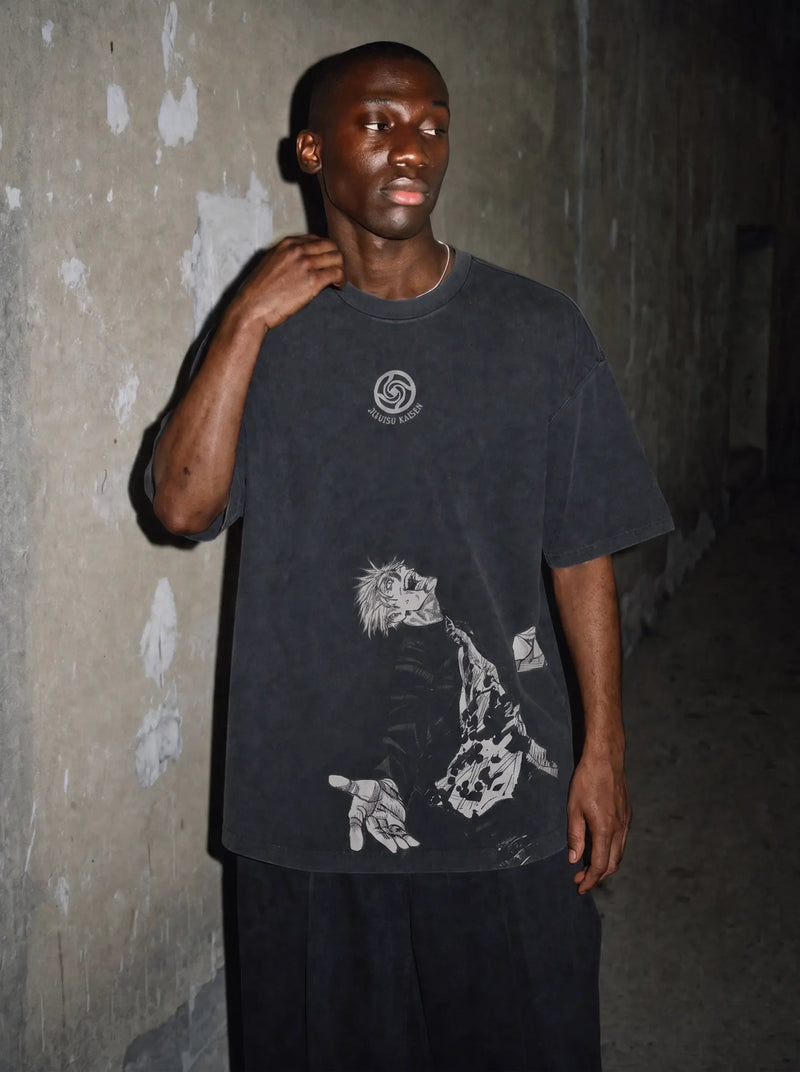 Purple Hollow Vintage Tee - Jujutsu Kaisen-inspired design by Torazen