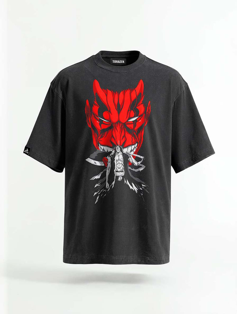 Masked Wrath Vintage Tee - Bleach-inspired design by Torazen