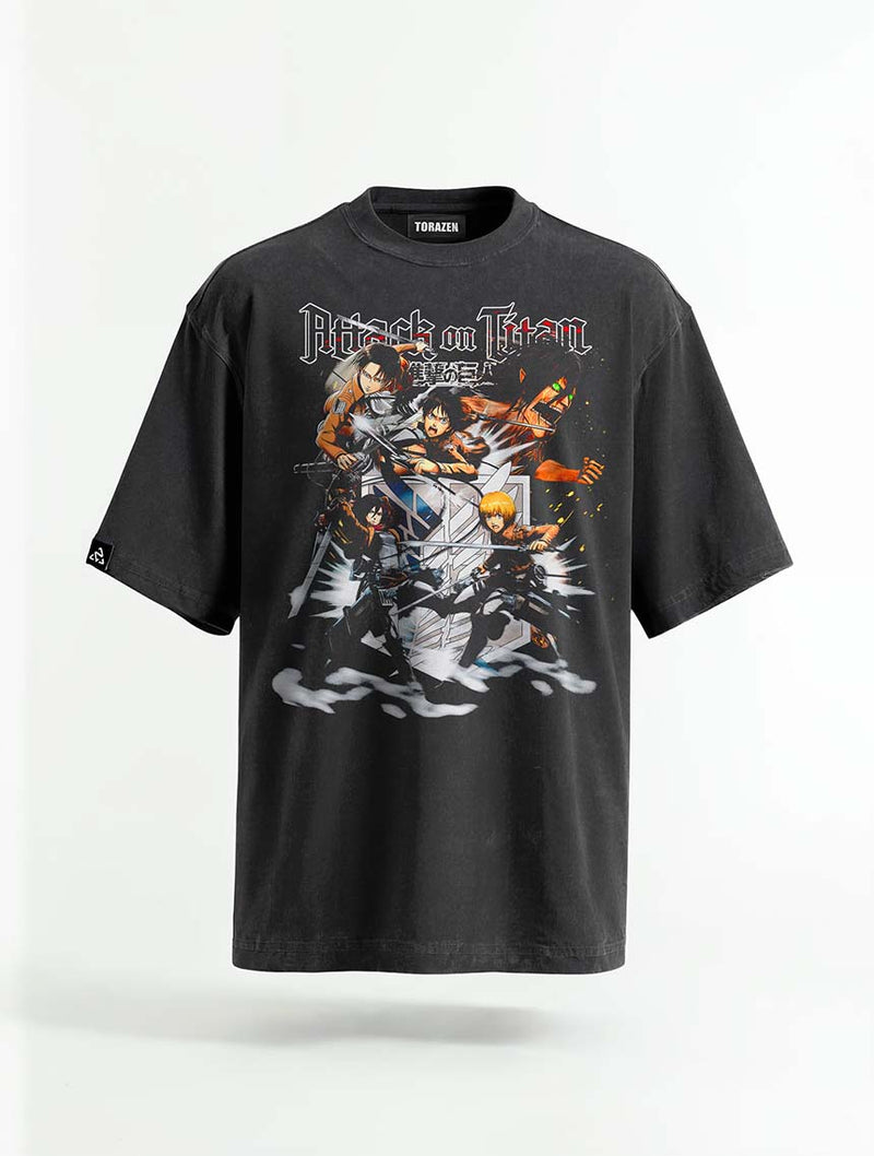 Scout Line Vintage Tee - Attack on Titan-inspired design by Torazen