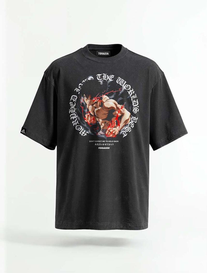 Power Coil Vintage Tee - Baki Hanma-inspired design by Torazen
