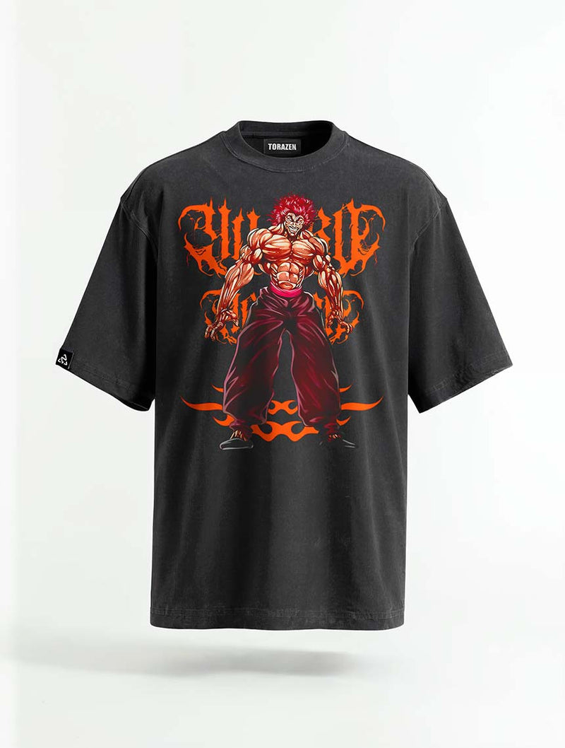 Fierce Line Vintage Tee - Baki Hanma-inspired design by Torazen