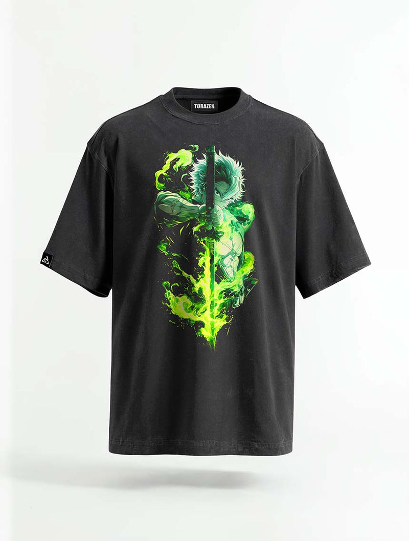 Gale Glow Vintage Tee - Demon Slayer-inspired design by Torazen