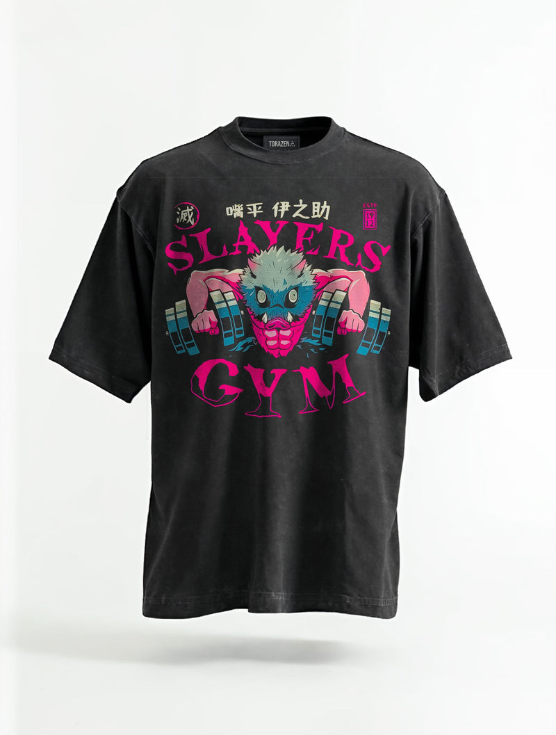 Wild Fang Gym Vintage Tee - Demon Slayer-inspired design by Torazen
