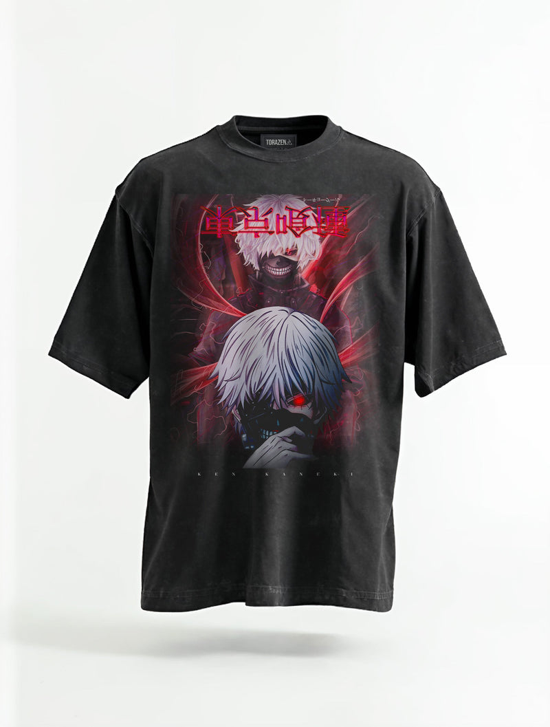 Ken One-Eyed Ghoul Vintage Tee - Tokyo Ghoul-inspired design by Torazen
