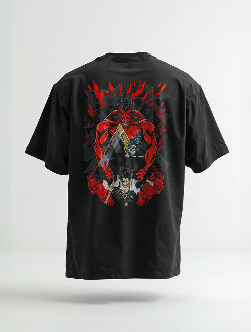 Zaraki Bloodlust Vintage Tee - Bleach-inspired design by Torazen