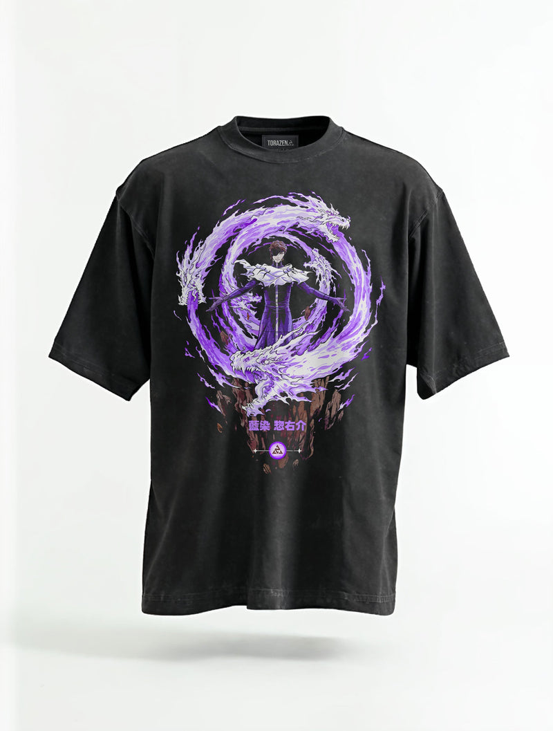 Violet Reign Vintage Tee - Bleach-inspired design by Torazen