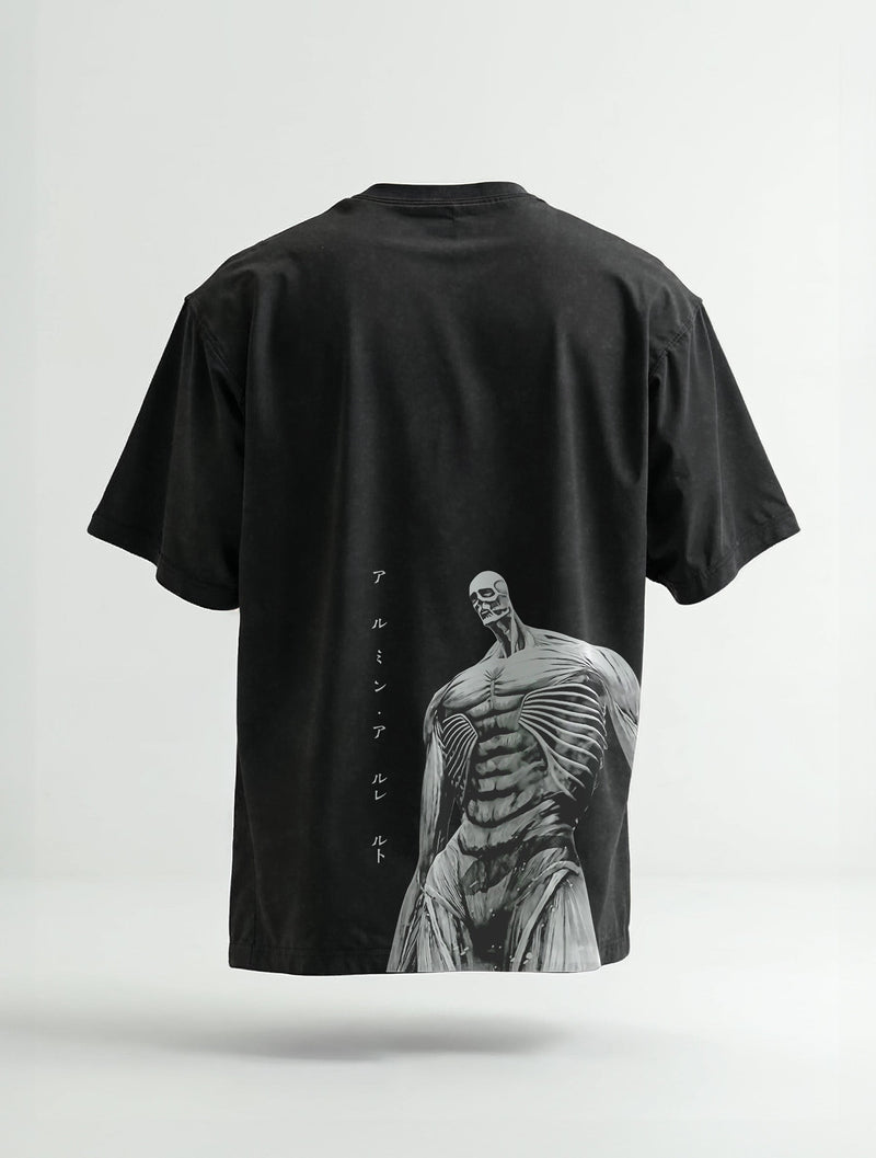 Collosal Titan 2-Sided Vintage Tee - Attack on Titan-inspired design by Torazen