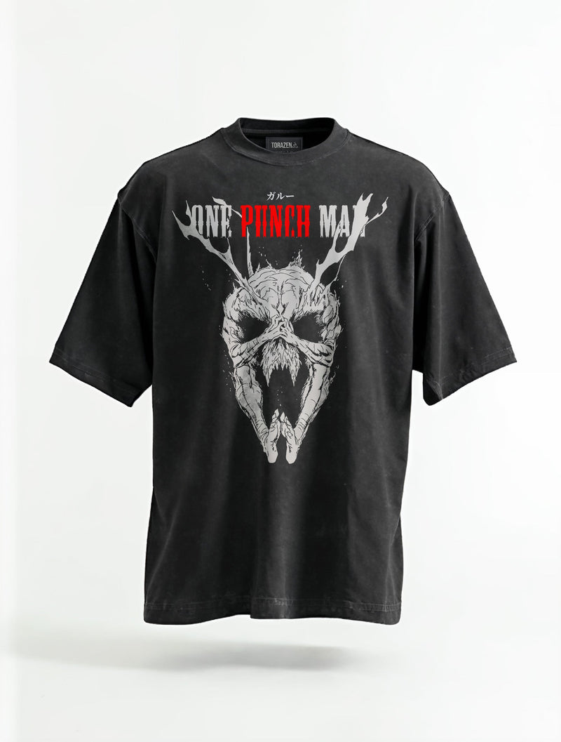 Garou Human Skull Vintage Tee - One Punch Man-inspired design by Torazen