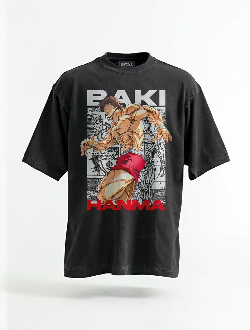 Baki Hanma Panel Vintage Tee - Baki Hanma-inspired design by Torazen