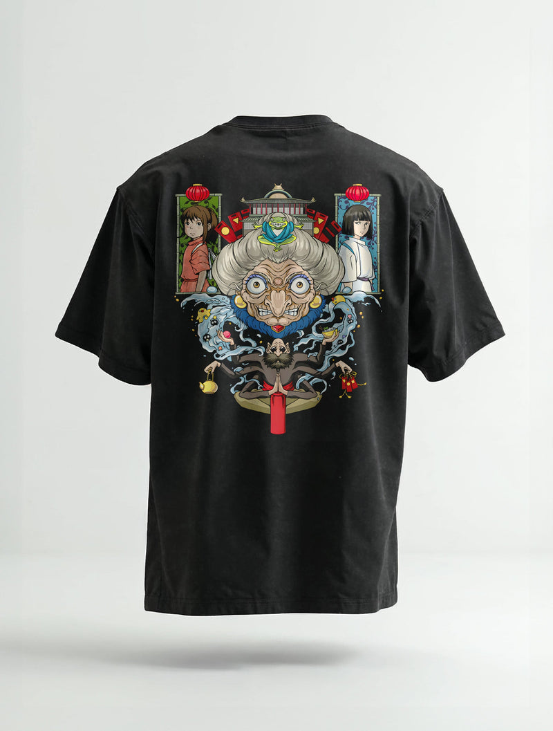 Spirited Away Journey Vintage Tee - Studio Ghibli-inspired design by Torazen