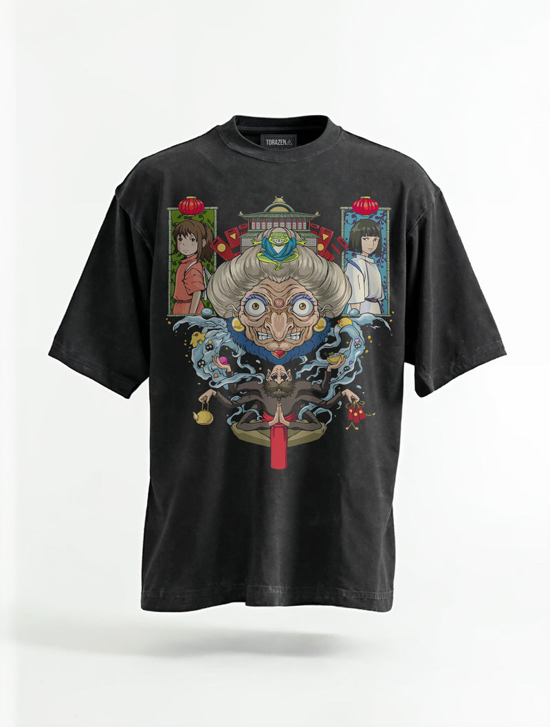 Spirited Away Vintage Tee - Studio Ghibli-inspired design by Torazen