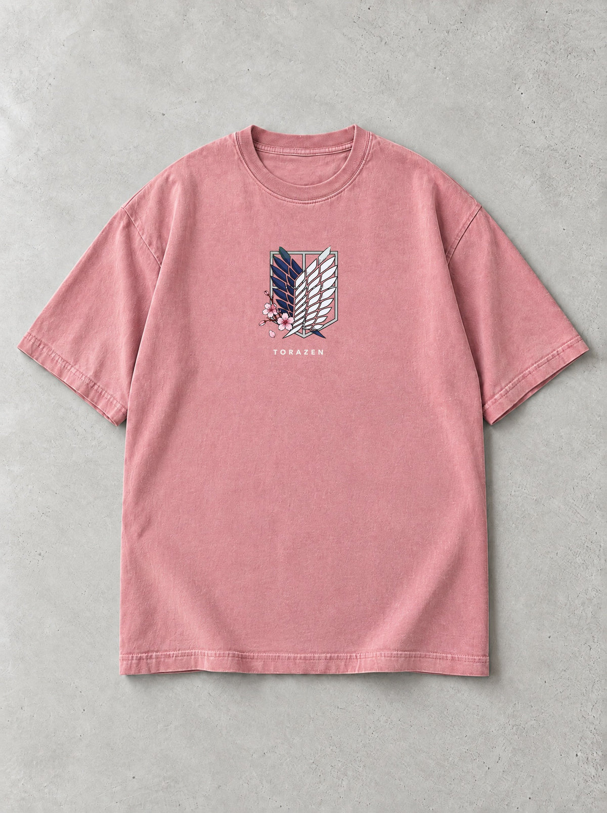 Blossom Wings Stand Vintage Tee by Torazen, front view