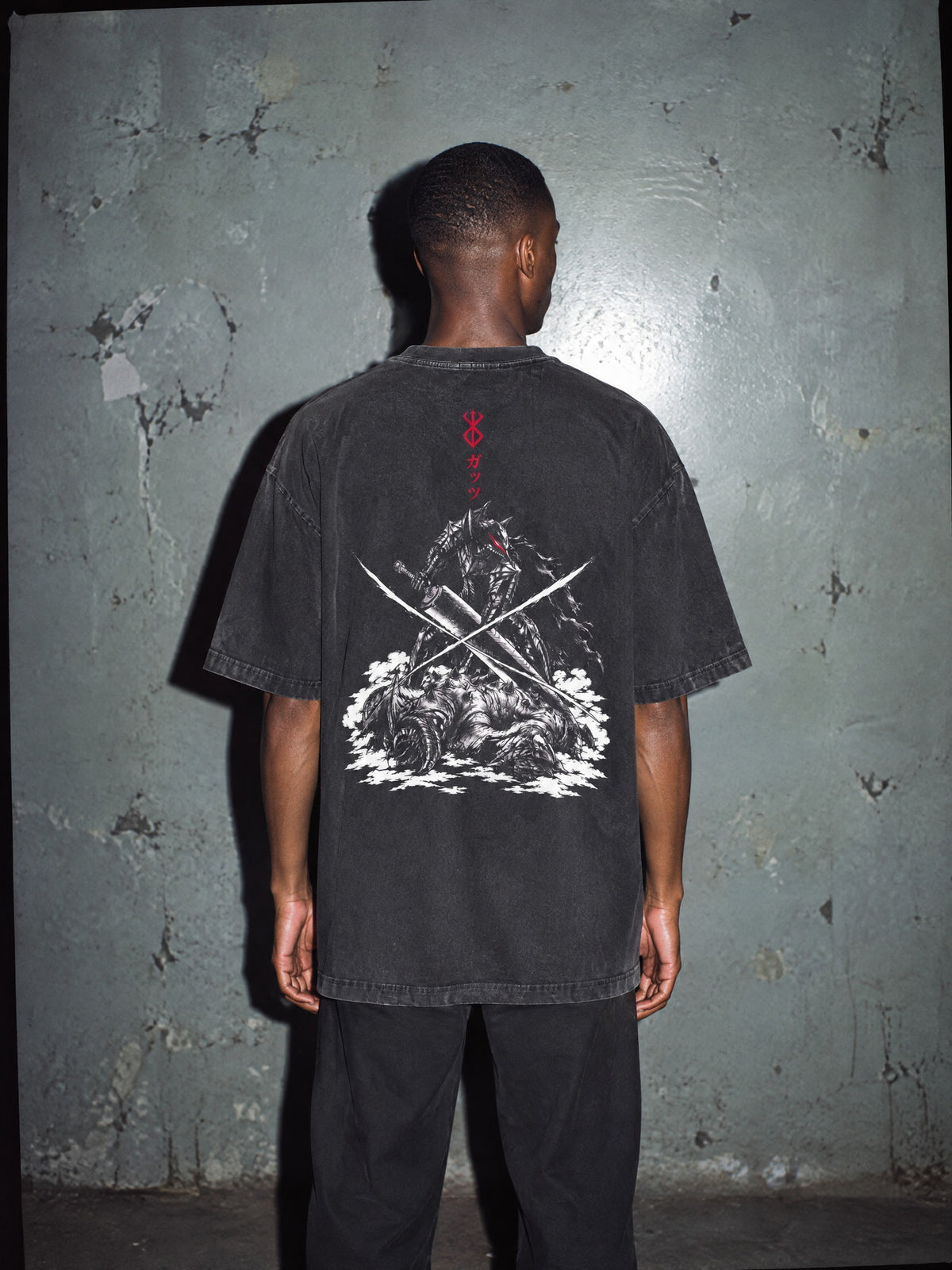 BSRK ✦ Armored Beast Crossing Vintage Tee by Torazen, worn on model