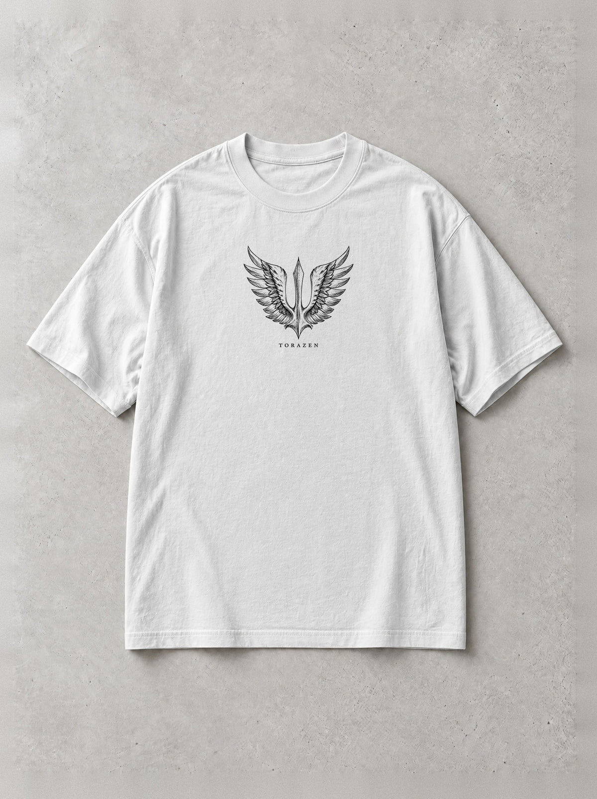 Hawk Above The Fallen Vintage Tee by Torazen, front view