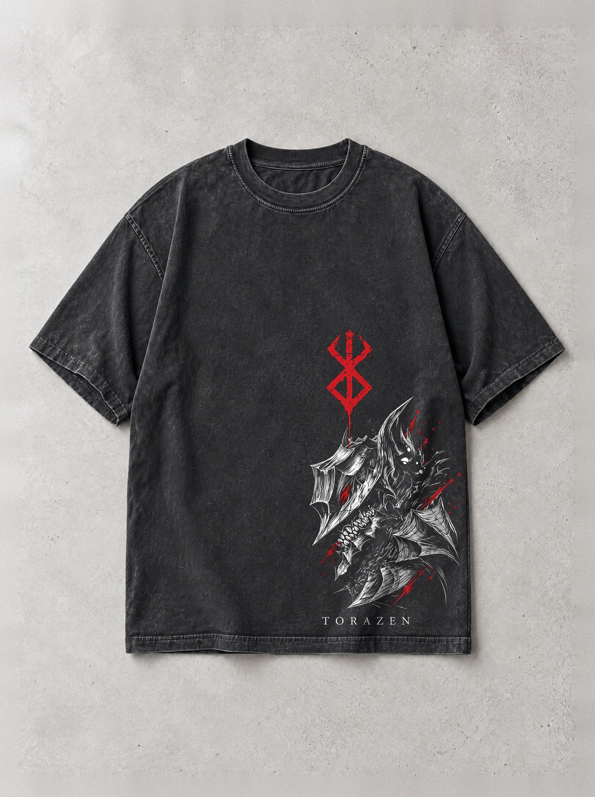 Iron Oath Kneel Vintage Tee by Torazen, front view