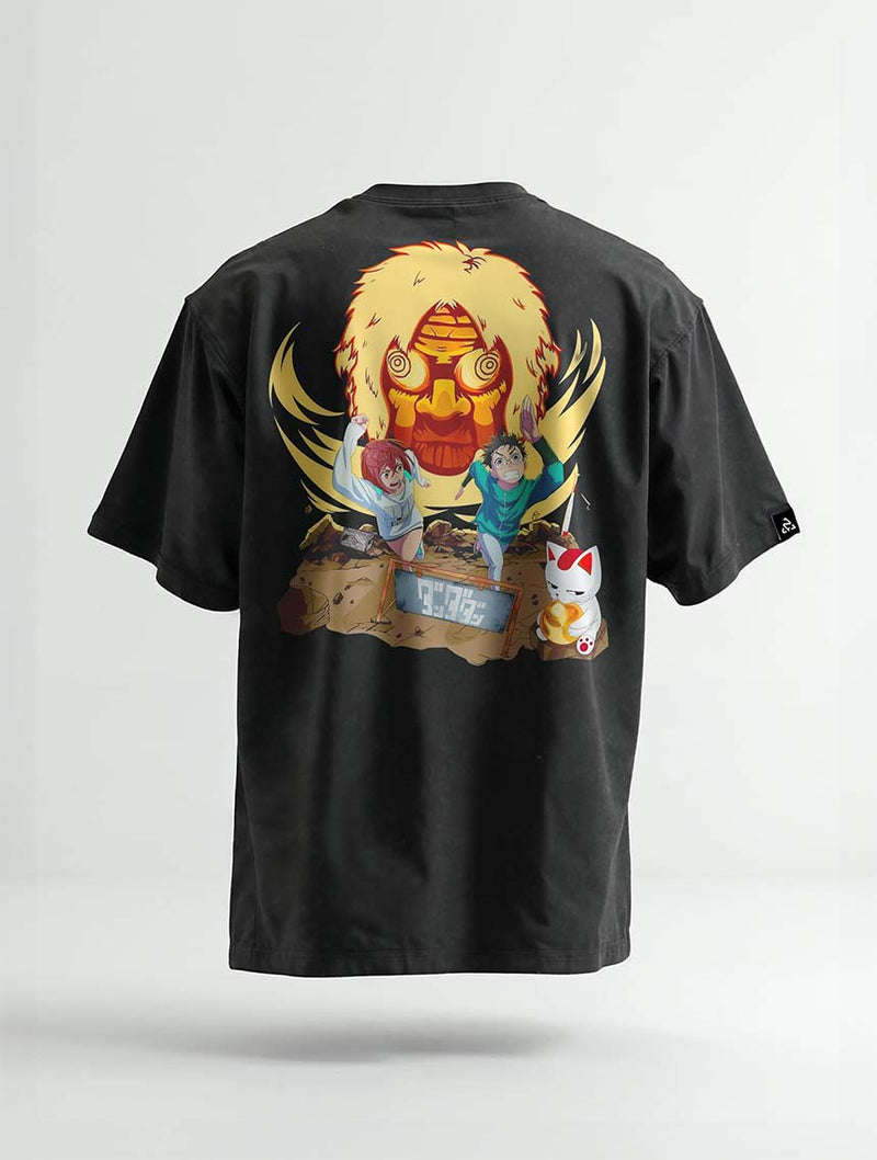 Mask Burrow Vintage Tee - Dan Da Dan-inspired design by Torazen