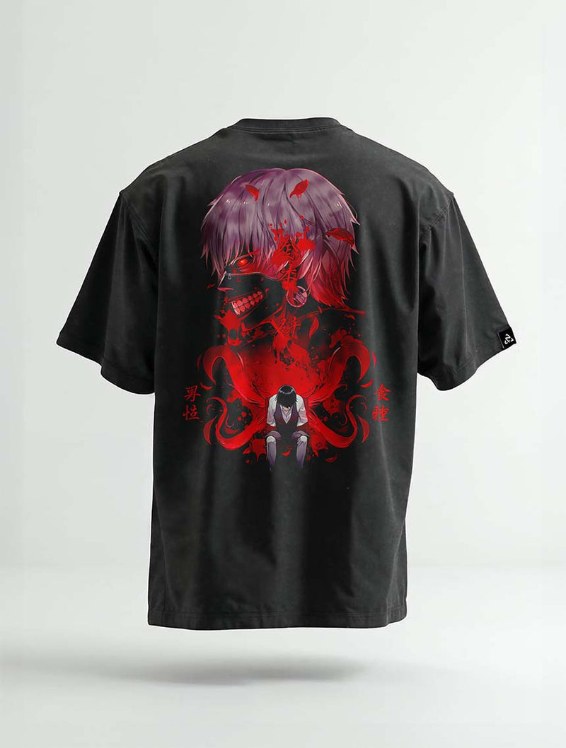 Red Bloom Vintage Tee - Tokyo Ghoul-inspired design by Torazen