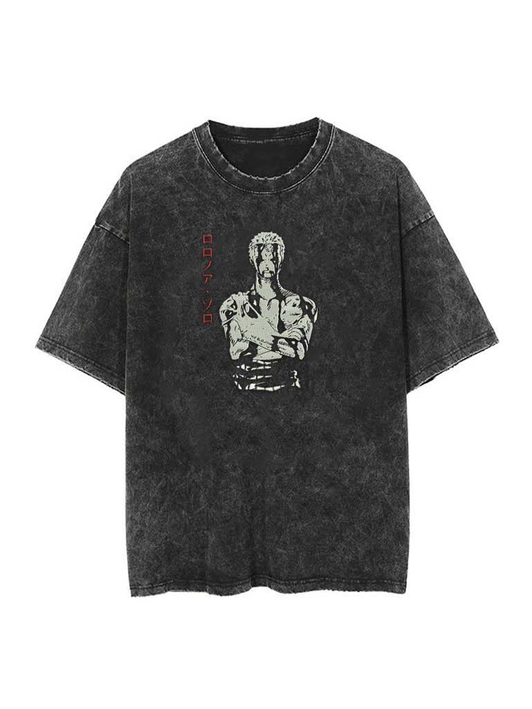 Blade Master Embroidery Tee - One Piece-inspired design by Torazen