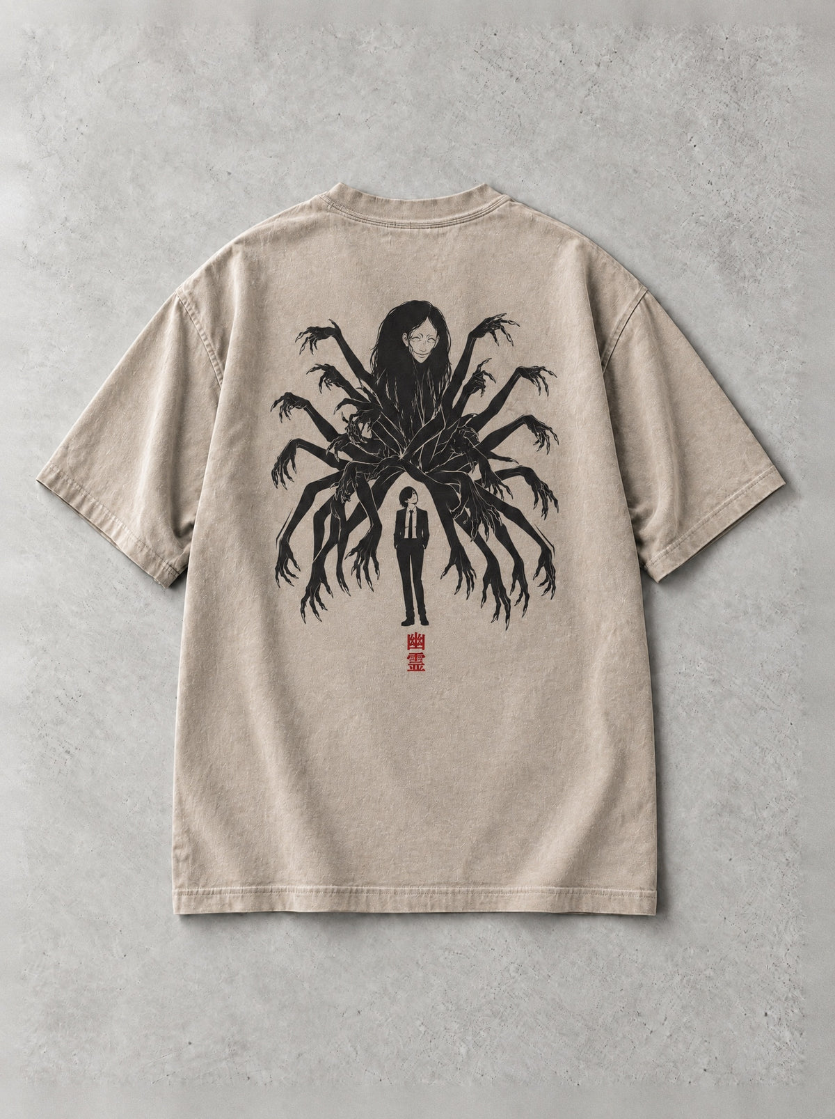 Ghost Hand Vintage Tee - Chainsaw Man-inspired design by Torazen, back view