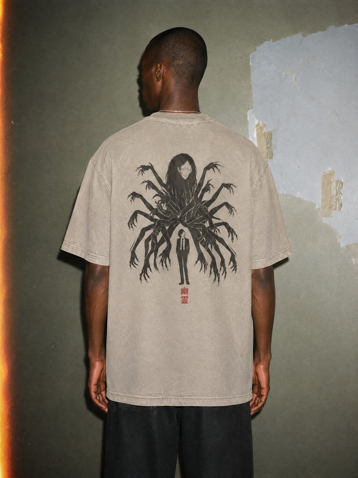 CSM ✦ Ghost Hand Vintage Tee by Torazen, worn on model