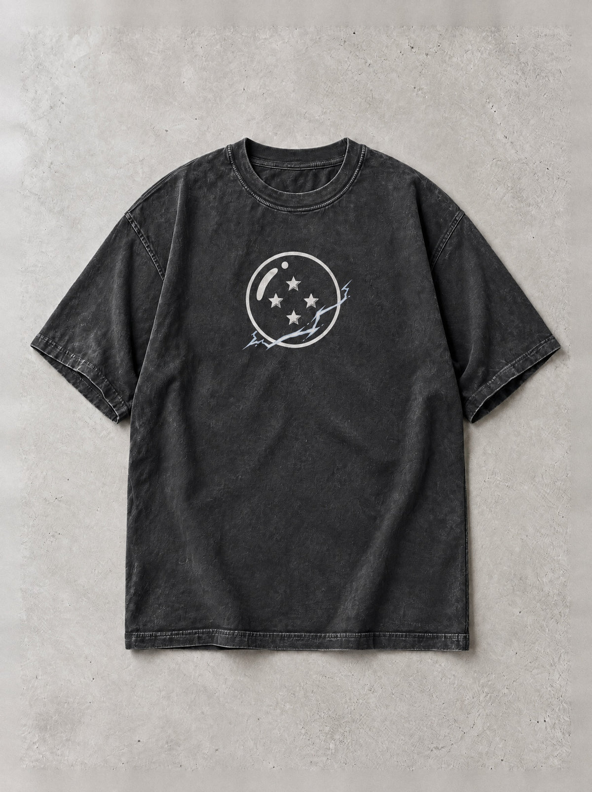 Blue Lightning Instinct Vintage Tee - Dragon Ball Z-inspired design by Torazen, front view