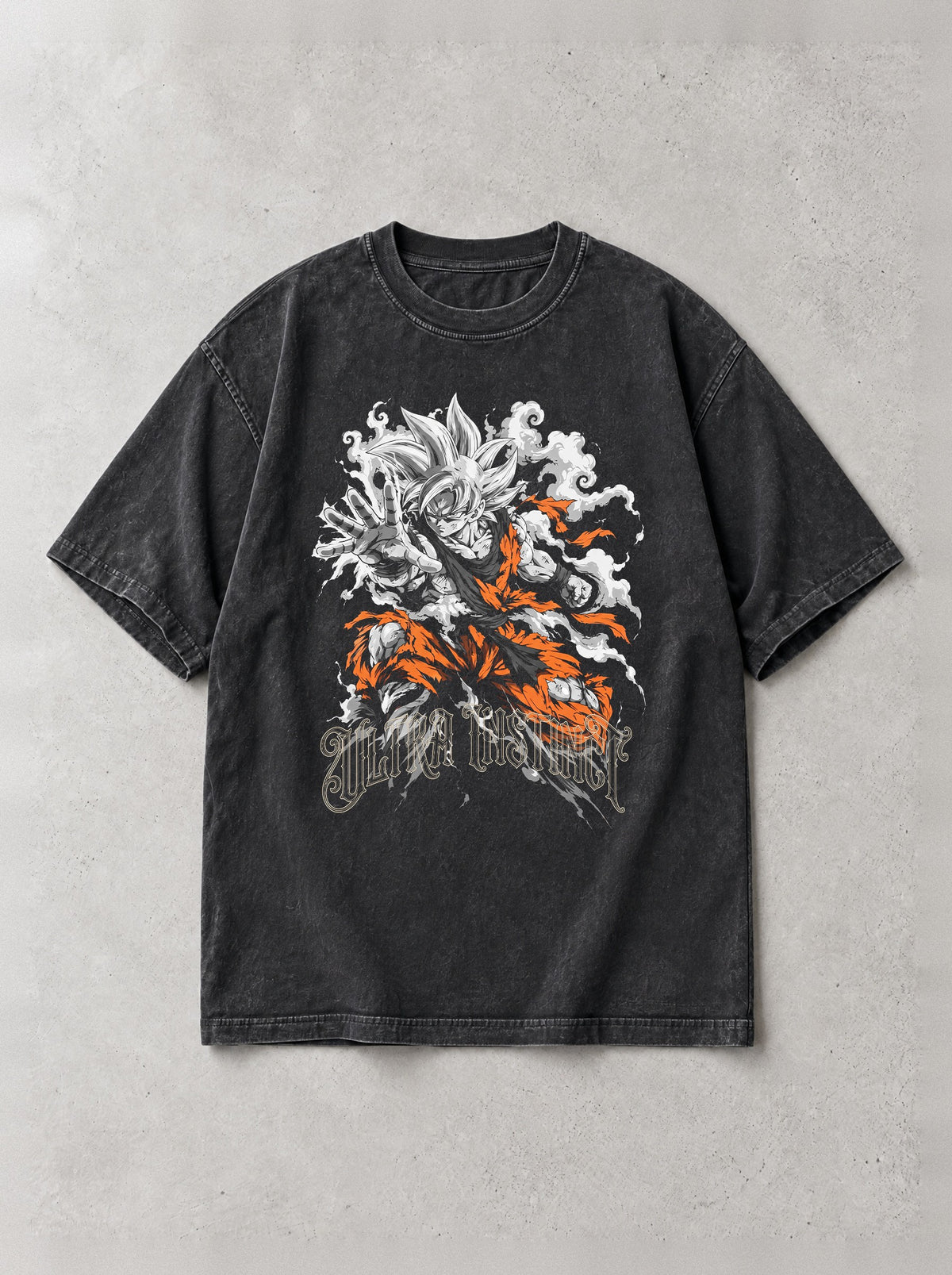 Silver Hair Surge Vintage Tee - Dragon Ball Z-inspired design by Torazen, front view