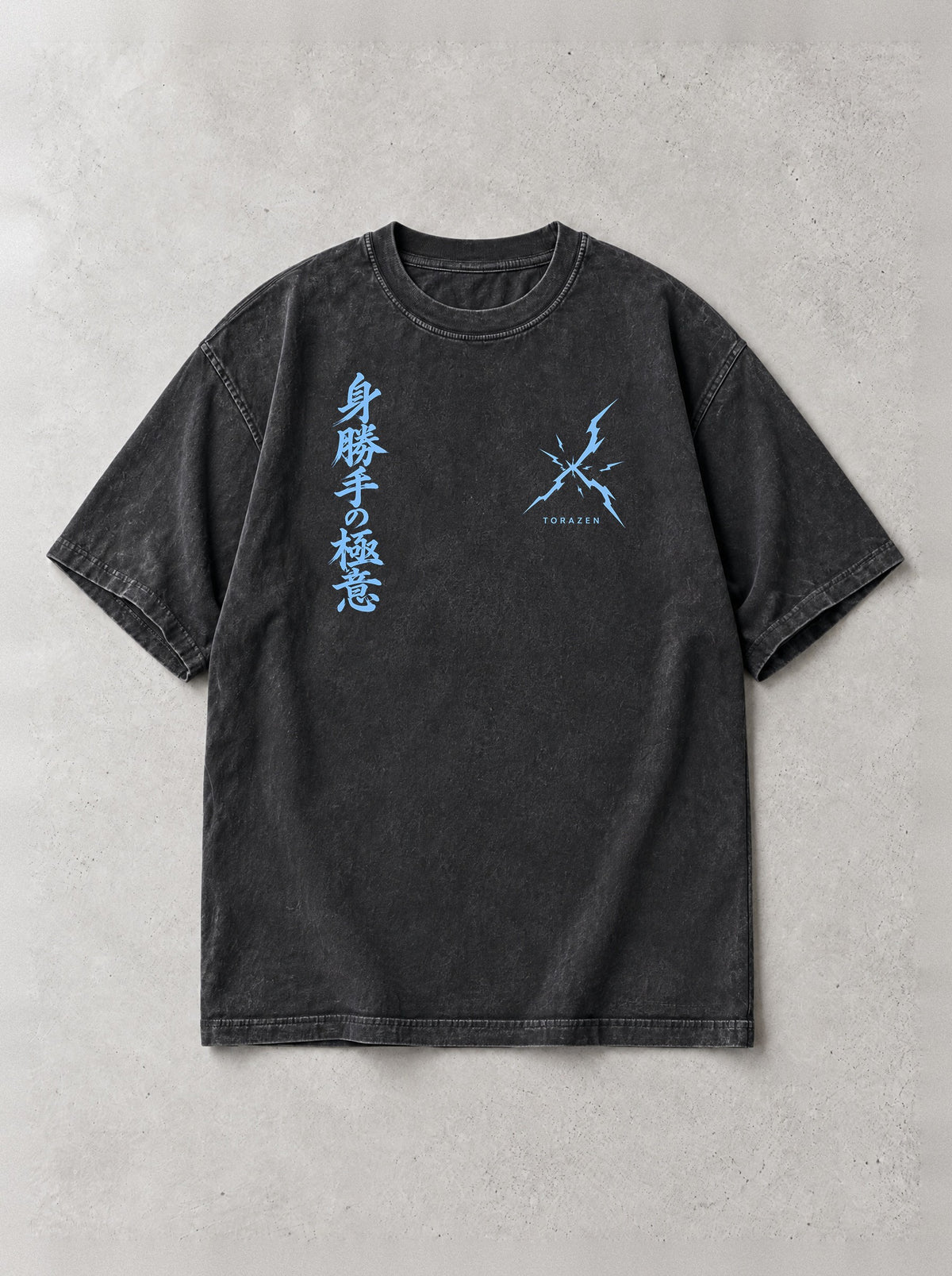 Silver Instinct Vintage Tee by Torazen, front view