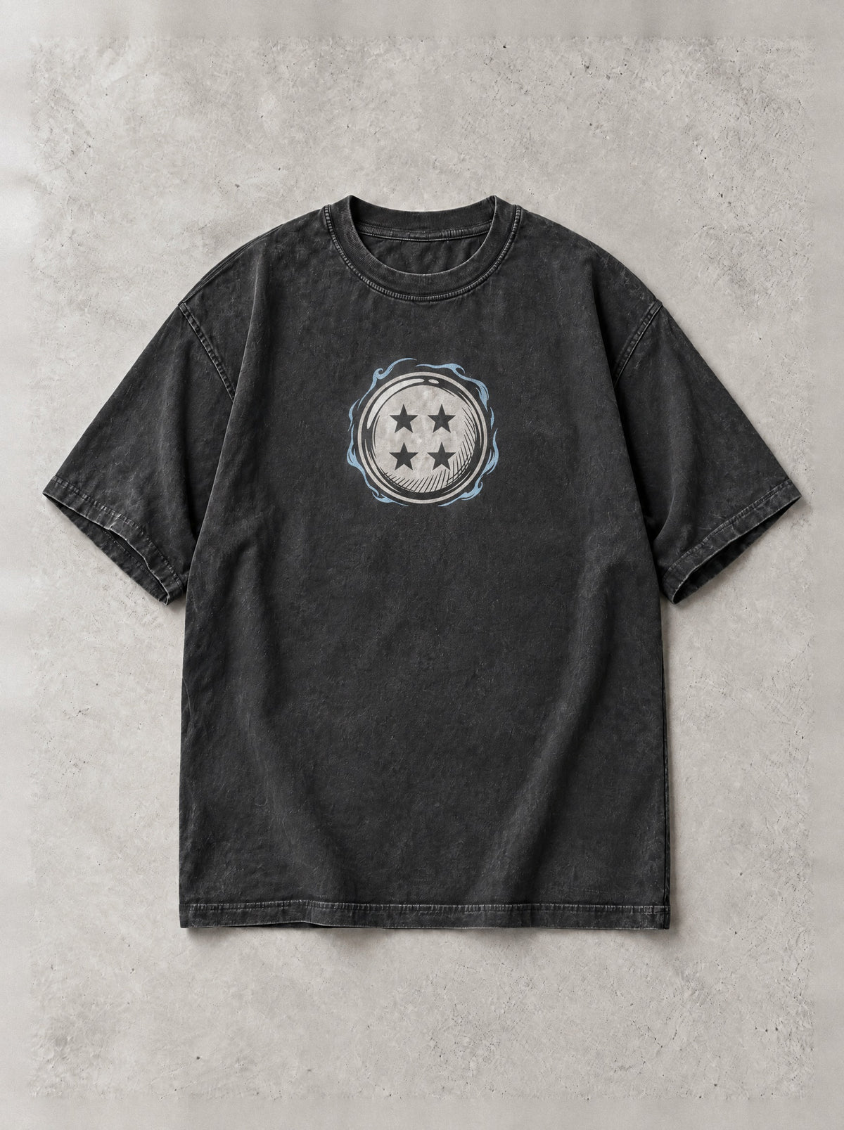 Ultra Instinct Script Vintage Tee - Dragon Ball Z-inspired design by Torazen, front view