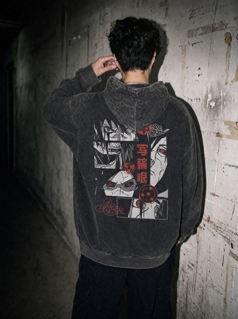 Visual Prowess Vintage Hoodie - Naruto-inspired design by Torazen