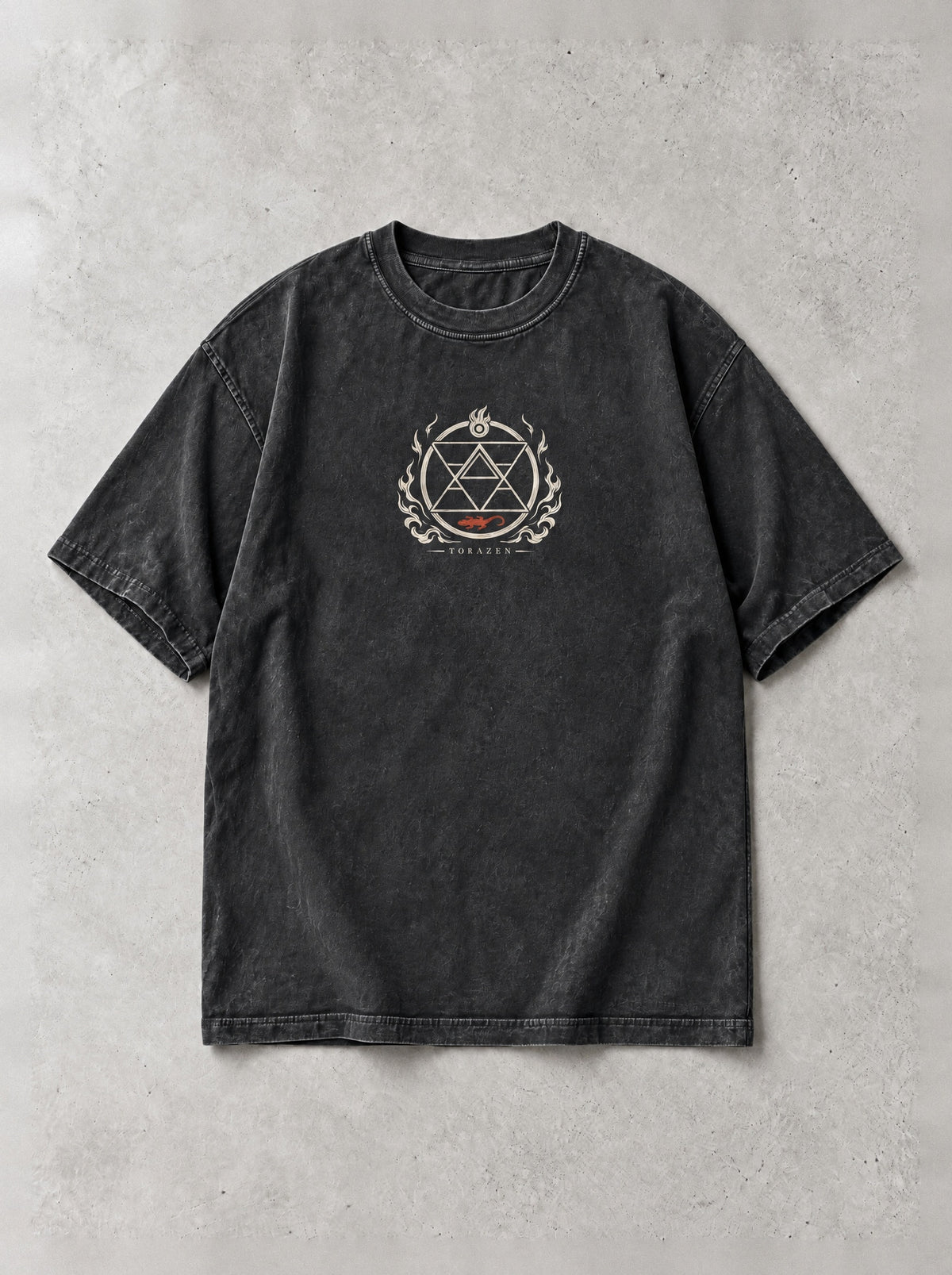 Ronin's Inferno Vintage Tee by Torazen, front view