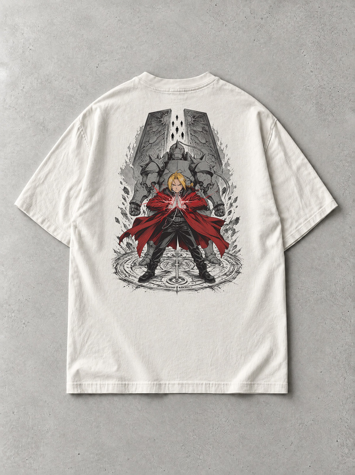 Truth Gate Stand Vintage Tee - Fullmetal Alchemist-inspired design by Torazen, back view