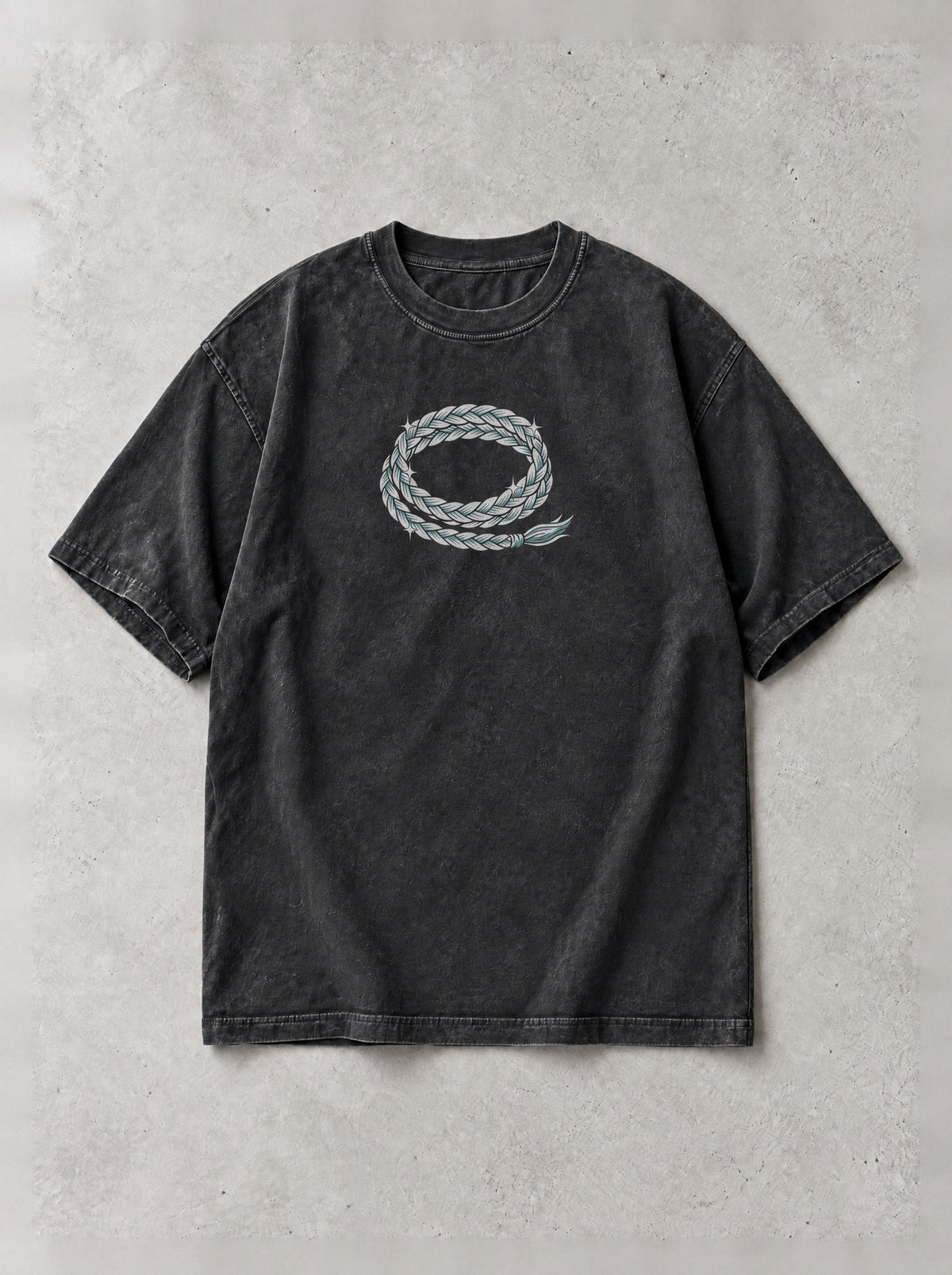River Dragon Guardian Vintage Tee - Studio Ghibli-inspired design by Torazen, front view