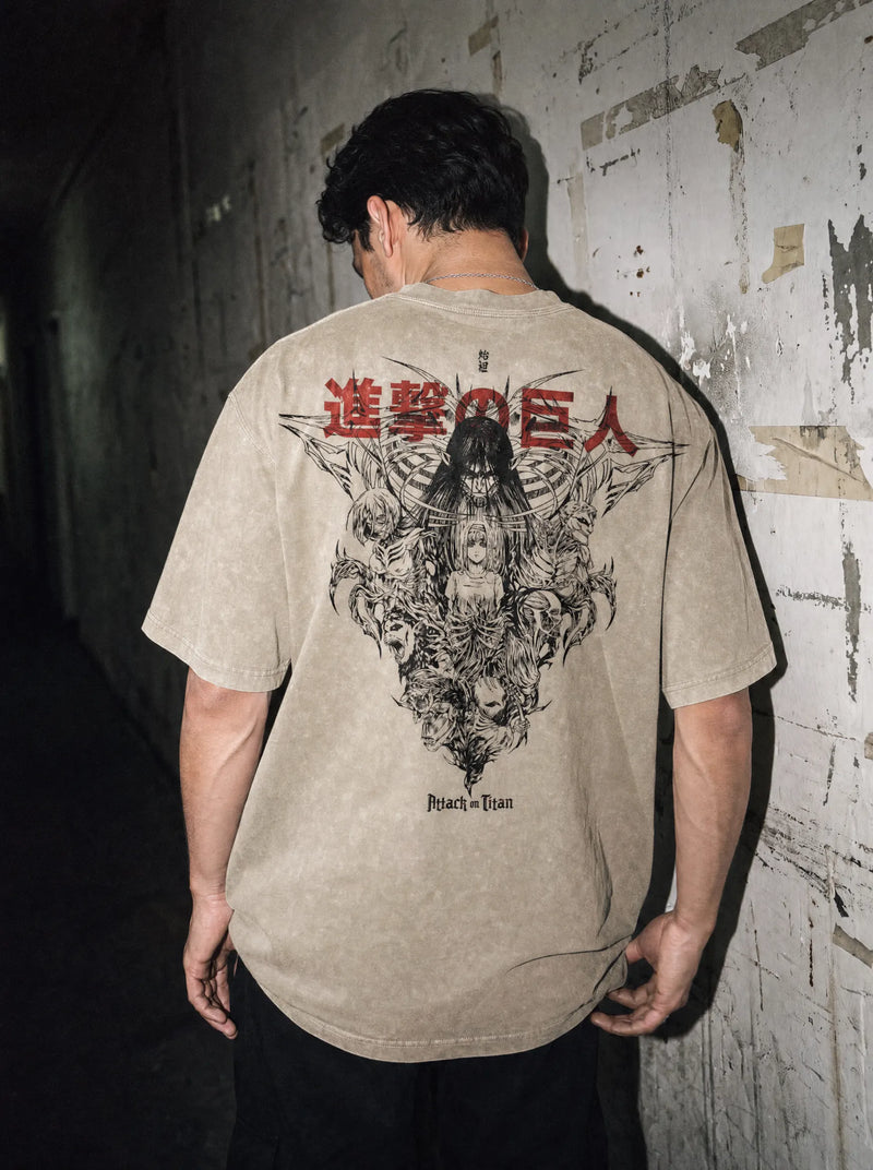 AoT 'Freedom' 2-Sided Vintage Tee - Attack on Titan-inspired design by Torazen