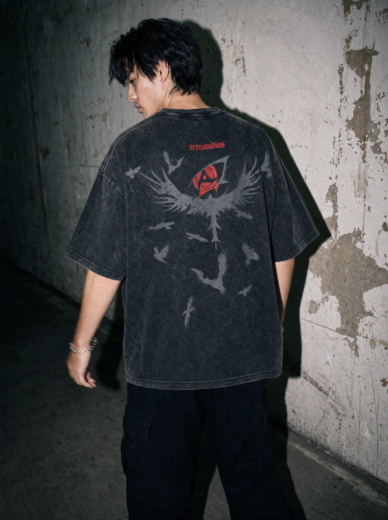 Mangekyo Prowess 2-Sided Vintage Tee - Naruto-inspired design by Torazen