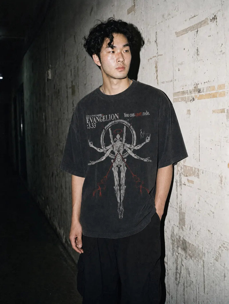 You Can (Not) Redo Vintage Tee - Evangelion-inspired design by Torazen