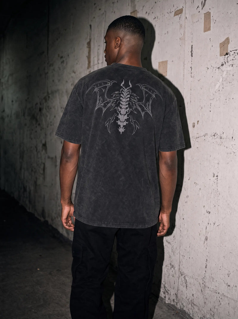 Ulquiorra Fallen Wings Vintage Tee - Bleach-inspired design by Torazen