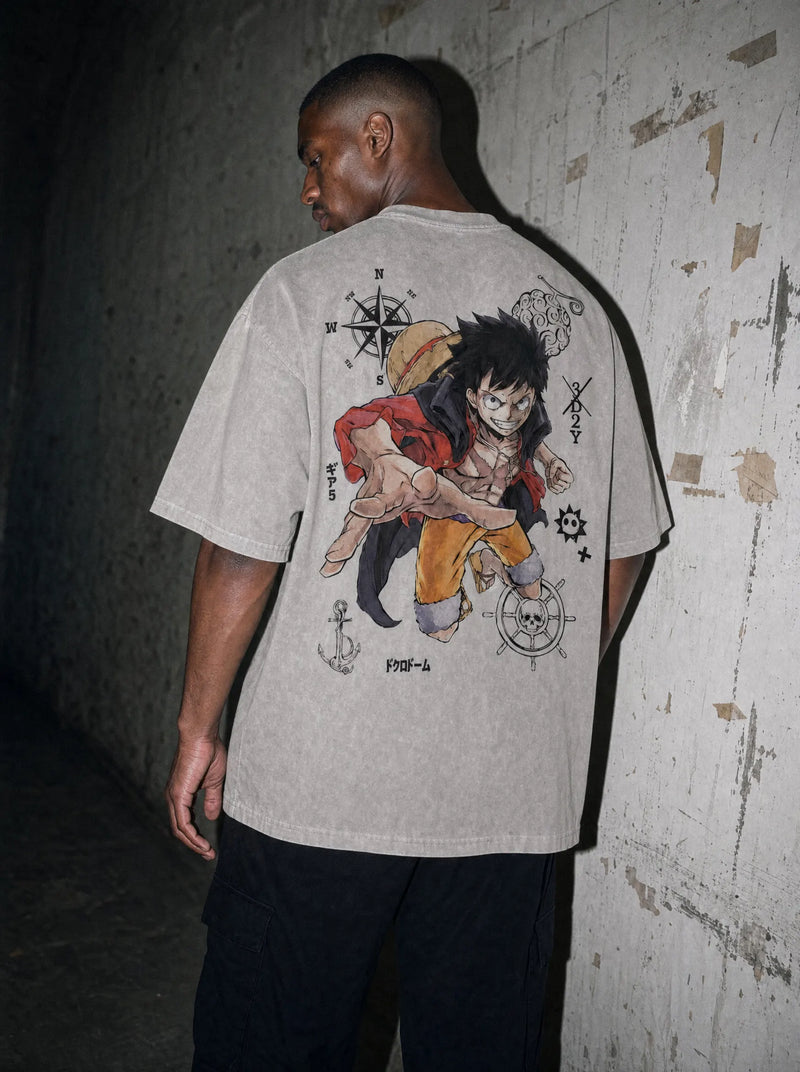 No Fears Straw Cpt. Vintage Tee - One Piece-inspired design by Torazen