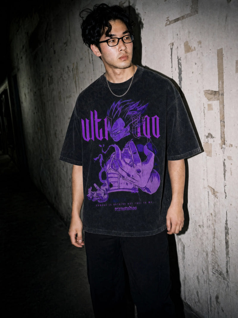 Saiyan 'Fueled' Vintage Tee - Dragon Ball Z-inspired design by Torazen