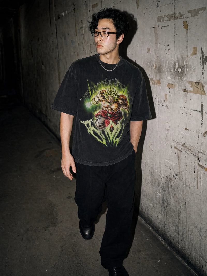 Legendary Broly Vintage Tee - Dragon Ball Z-inspired design by Torazen