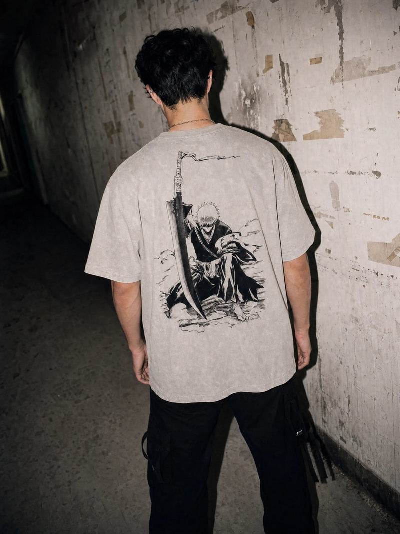 Blade Rest Vintage Tee - Bleach-inspired design by Torazen