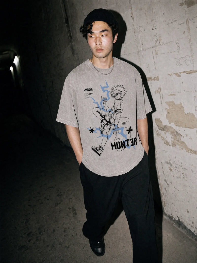 Thunder Step Vintage Tee - Hunter x Hunter-inspired design by Torazen