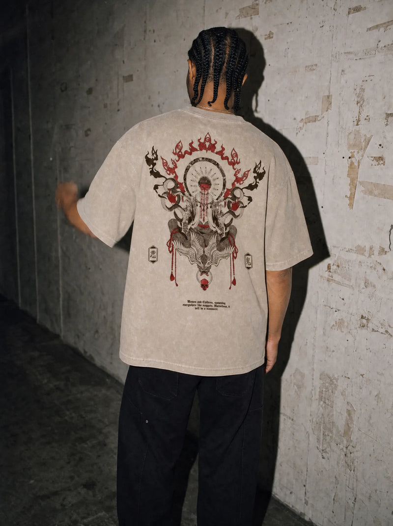 Blood Crown Vintage Tee - Jujutsu Kaisen-inspired design by Torazen