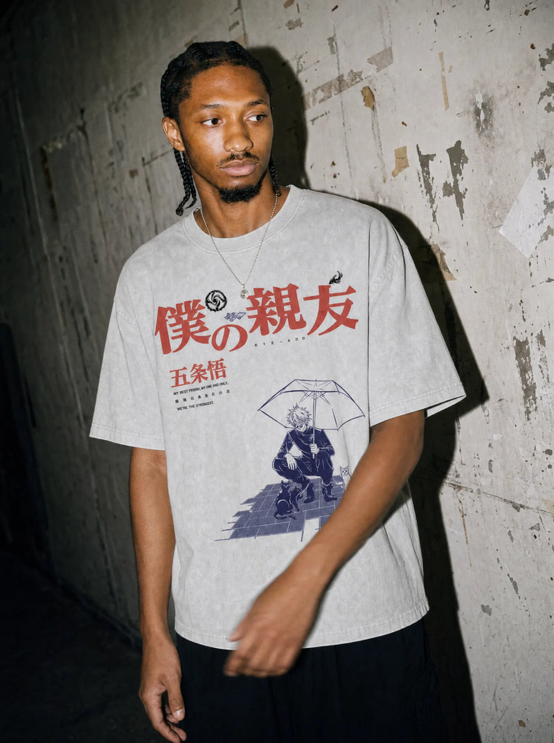 Best Friend's Curse Vintage Tee - Jujutsu Kaisen-inspired design by Torazen