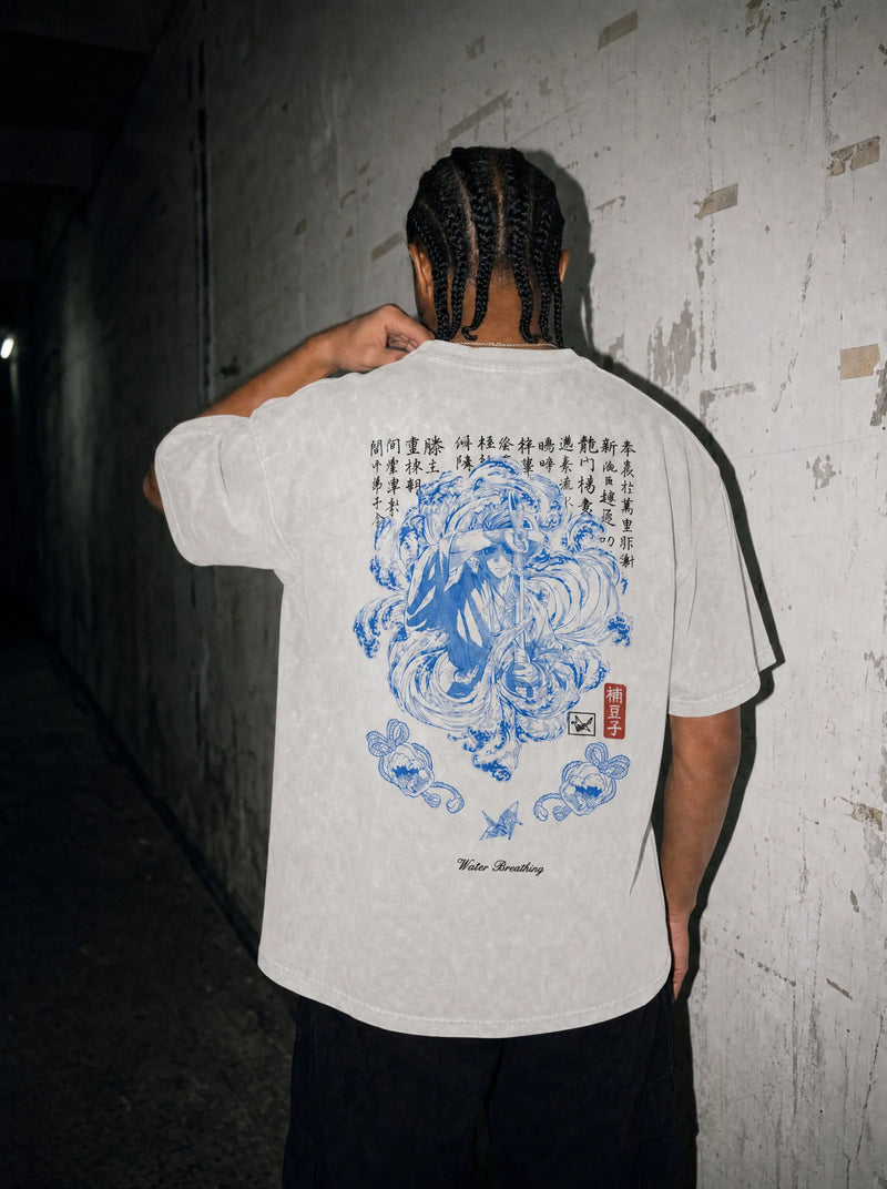 Ripple Form Vintage Tee - Demon Slayer-inspired design by Torazen